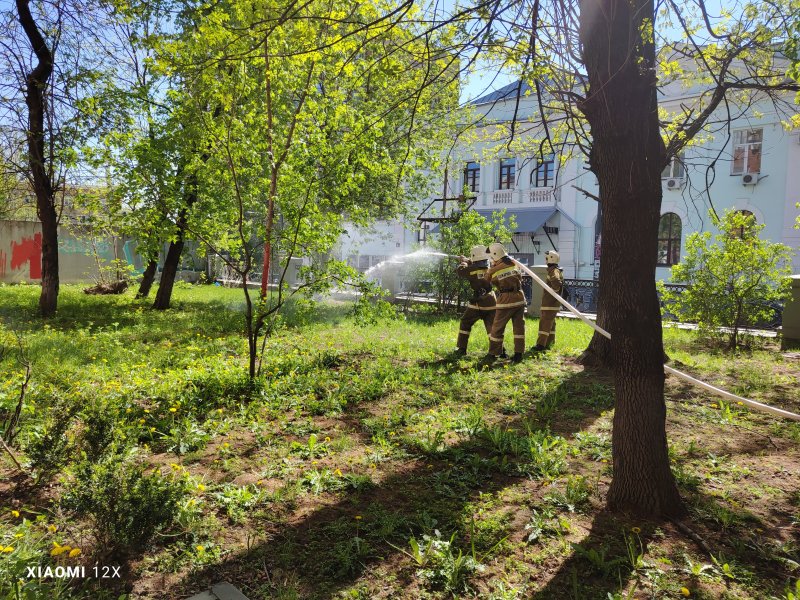 Учебно-практическая тренировка "Эвакуация людей в случае возникновения пожара"