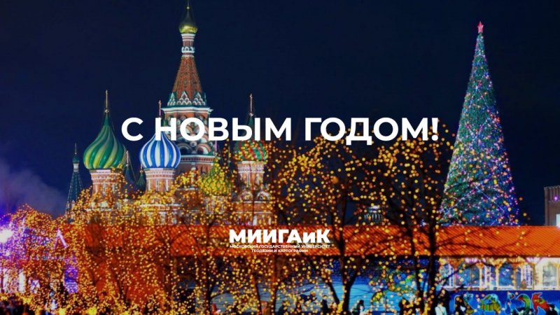 Новогоднее видеопоздравление ректора МИИГАиК Камыниной Н.Р.
