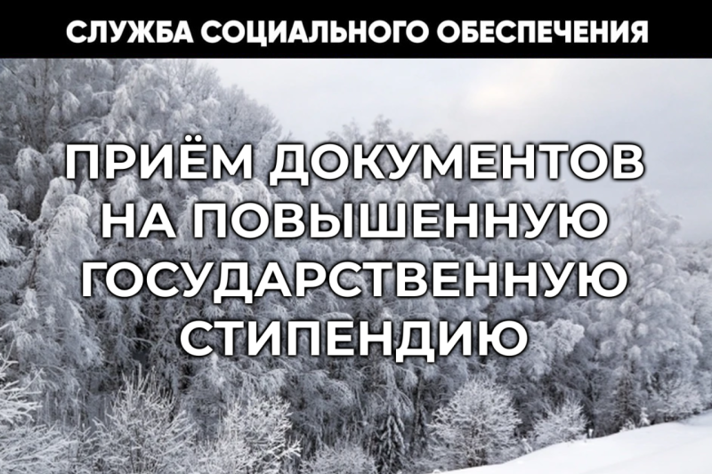 Начинается подача документов на повышенную государственную академическую стипендию