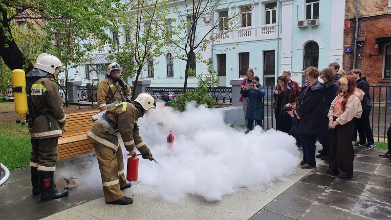 Учебно-практическая тренировка по пожарной безопасности